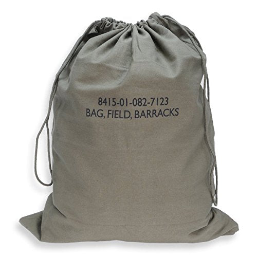Rothco Barracks Bag, Heavyweight Cotton Canvas, Olive Drab, 24" x 32" - color: Olive Drab, size: 24" x 32"