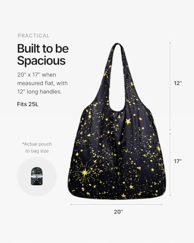 Nanobag XL 25L Tote Foldable Packable Reusable Grocery Shopping Bag - color: Gray