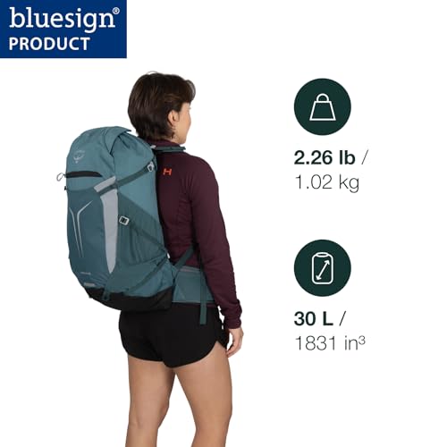 Osprey Sportlite 30L Lightweight Hiking Backpack, Blue OS - color: Torrent Blue, style: 30l