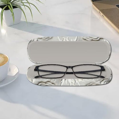 CREATCABIN Glasses Case Hard Shell Leather Eyeglasses Cases Sunglasses Holder Portable Travel Spectacle Pouch Storage Clamshe - style: Dragon