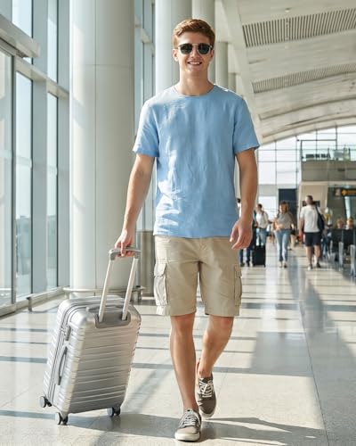 LARVENDER Carry on Luggage Sets 3 Piece, 20 Inch Suitcases, Glossy Silver - color: Glossy Silver (XL-BP), size: 3 Piece Set (Backpack/TB/20)