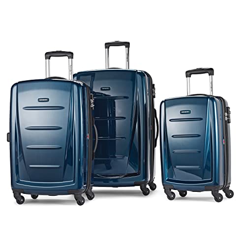 Samsonite Winfield 2 Hardside Expandable Luggage with Spinner Wheels, Deep Blue, 3-Piece Set (20/24/28) - color: Deep Blue, size: 3-Piece Set (Carry on/Medium/Large)