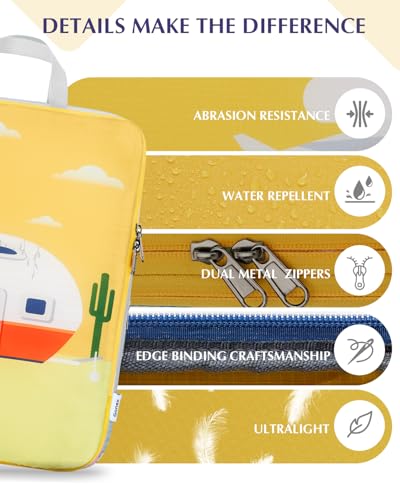 Gonex 10-Piece Compression Packing Cubes with Travel Organizer Set - color: 10-Yellow, size: 10 Set