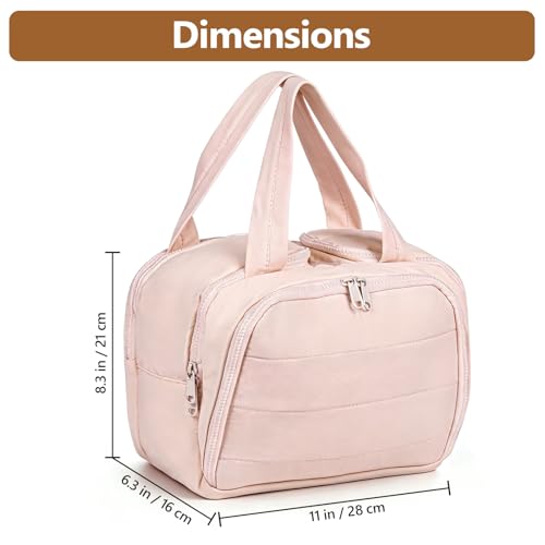YooxArmor Travel Toiletry Bag for Women Men, Pink - color: Pink