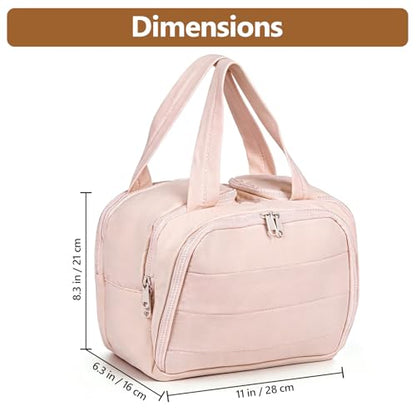 YooxArmor Travel Toiletry Bag for Women Men, Pink - color: Pink