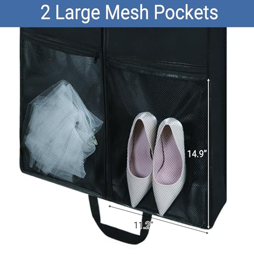 2 Pack 65" Long Garment Bags for Dress Travel Garment Bag - size: 65" 2Pack