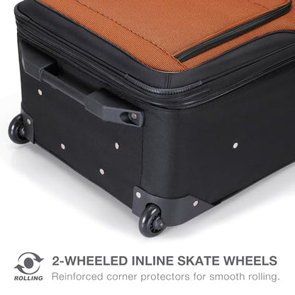 Travel Select Amsterdam Softside Expandable Luggage with Rolling Wheels, Red, 2-Piece Set (15/21) - color: Red, size: 2-Piece Set (15/21)