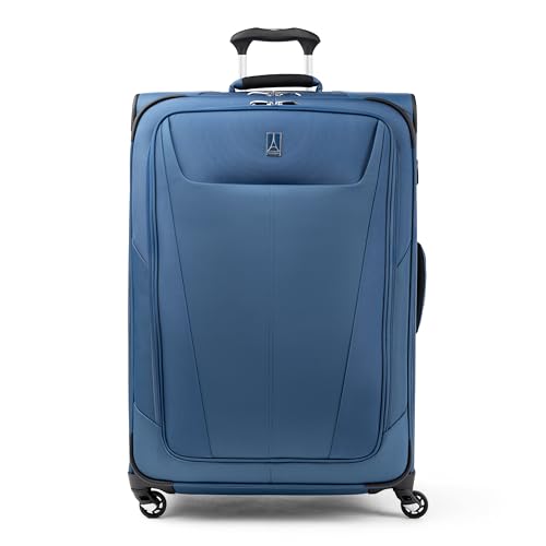 Travelpro Maxlite 5 Softside Checked Luggage Spinner, Blue, 29-Inch - color: Ensign Blue, size: Checked-Large 29-Inch