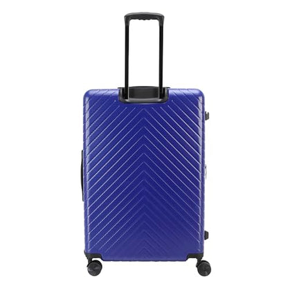 TRIPS RIDGELINE 28-Inch Lightweight Durable Hardside 8-Wheel Spinner Checked Suitcase Size Luggage, Wisteria - color: Wisteria, size: LARGE CHECKED