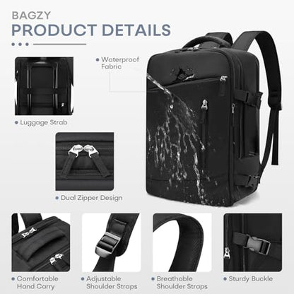 40x30x15cm Personal Item Travel Bag for Airplane Underseat Backpack
