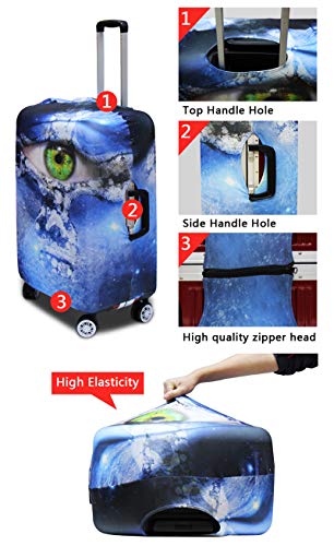 Customized Travel Luggage Covers Anti Scratch Thick Personalized Suitcase Case Fits 26-29 Inch - color: 1-Customized, size: L(for 26-29 inch luggage)