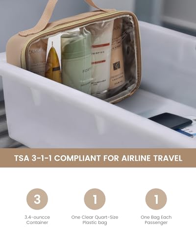 LOVEVOOK 항공사 승인 여행용 노트북 휴대용 백팩 여성용, 4개 - color: 베이지 & 카키, size: 40L-4PCS