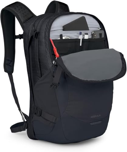 Osprey Nebula Commuter Backpack, Black OS | everyday bag, campus pack, laptop carry, Black color, OS size - color: Black