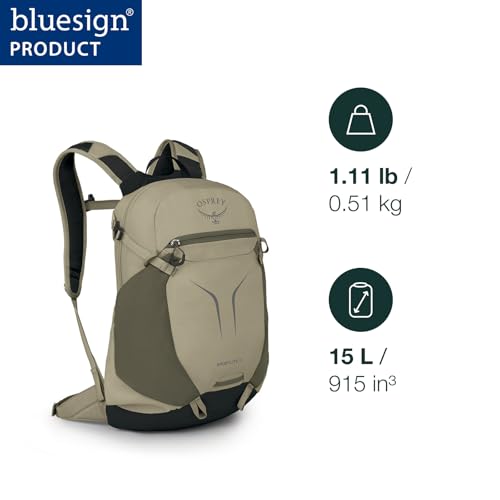 Osprey Sportlite 15L Lightweight Hiking Backpack, Tan OS - color: Olive Tan, style: 15l