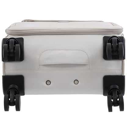 Martha Stewart Softside Carry-On Luggage, Light Grey - color: Light Grey, size: 22"