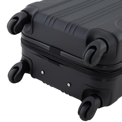Travelers Club Chicago Hardside Expandable Spinner Luggage, Black, 22" Carry-On - color: Black, size: 1-Piece (22" Carry-On)