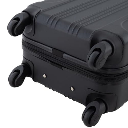 Travelers Club Chicago Hardside Expandable Spinner Luggage, Black, 22" Carry-On - color: Black, size: 1-Piece (22" Carry-On)