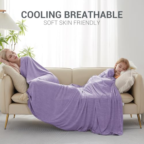 Marchpower Arc-Chill Cooling Blanket for Hot Sleepers Queen Size Purple - color: Purple, size: Queen 79" X 86"