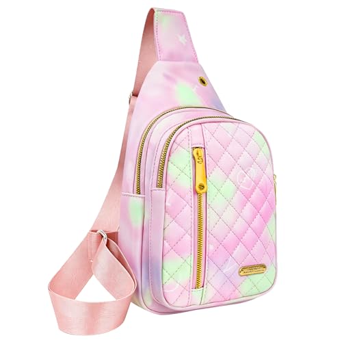 Aisijimo Small Sling Bag For Women Men Casual Crossbody Sling Backpack - color: 801s-pgreen