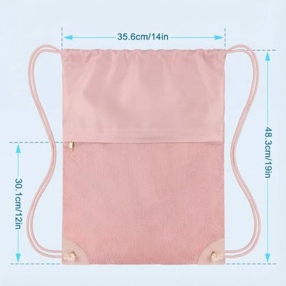 TILYMOL Drawstring Backpack for Sports - Small Gym Bag for Men & Women - color: 1 Pack-pink