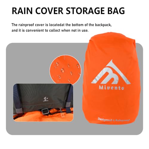 Hiking Backpack for Women Men,30+5L Waterproof Camping Backpacking Backpack - color: Blue