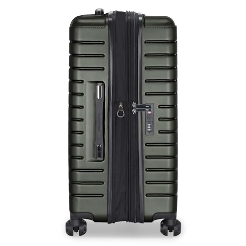 Traveler's Choice Archer Polycarbonate Expandable Luggage with Spinner Wheels, Green, Checked 26-Inch - color: Green, size: 1-Piece (Checked 26-Inch)
