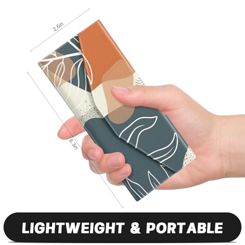 Sunglasses Case, Foldable Glasses Case, Magnetic Hard Shell Folding Holder - color: Boho Leaf, style: 2 Pcs