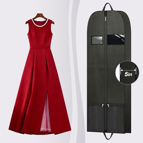 60" Garment Bag for Long Dresses, Gown Cover for Travel and Storage - size: Var-GYD-60-1P