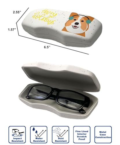 JAVOedge [4 PACK / 3 PACK], Printed Pattern Durable Hard Clamshell Eyeglass Case with Bonus Microfiber Cloth - color: Cats - Design G, size: 3 PACK