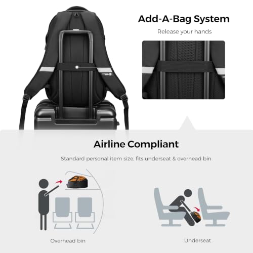 Swissdigital Design Laptop Backpack for Men with USB Charging Port SD803-66 - color: Orange/Black