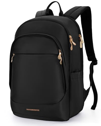 LIGHT FLIGHT Travel Backpack for Women, 15.6 inch Laptop Daypack - color: Black, size: 15.6 Inch without Wheels