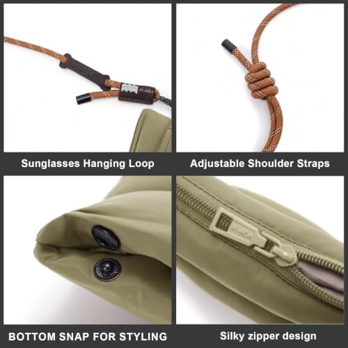 ACUARIO Crossbody Bags for Women - color: Mossgreen