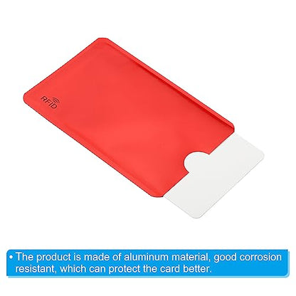 RFID Blocking Passport Sleeve Set, 14 Pack Aluminum Credit Card Holder for Identity Theft Prevention, 5 Colors