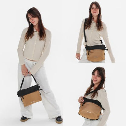 Sherpani Vale, Anti-Theft Crossbody Tote for Women - color: Brown Sand
