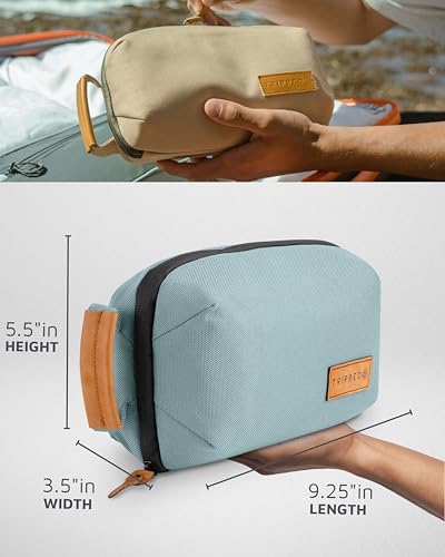 TRIPPED Travel Gear Tech Organizer Pouch for Accessories and Cables - color: Dusty Teal