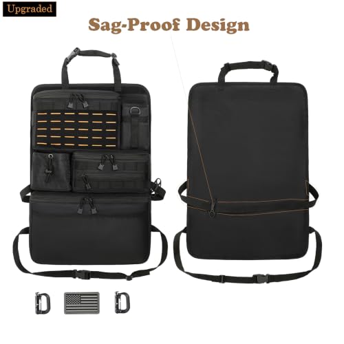 Upgraded One-Piece Universal Car Seat Back Organizer with Multiple Pockets