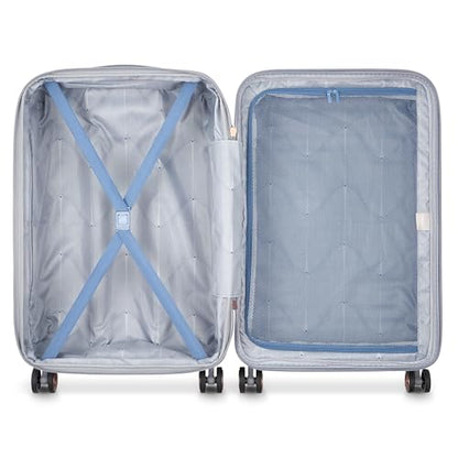 DELSEY PARIS Cruise 3.0, 24 Inch Checked-Medium Luggage, Platinum - color: Platinum, size: Checked-Medium 24 Inch