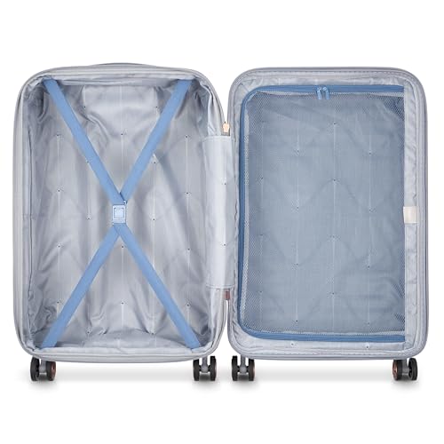 DELSEY PARIS Cruise 3.0, 24 Inch Checked-Medium Luggage, Platinum - color: Platinum, size: Checked-Medium 24 Inch