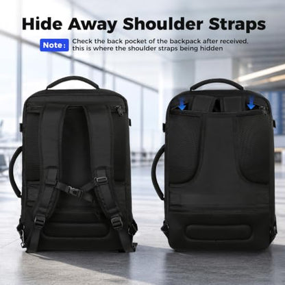 MATEIN Carry on Backpack, Extra Large Expandable Travel Backpack for Men - color: Black, size: X-Large