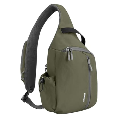 Crossbody Sling Bag, RFID Travel Hiking Sling Backpack, Compact EDC Bag - color: Green