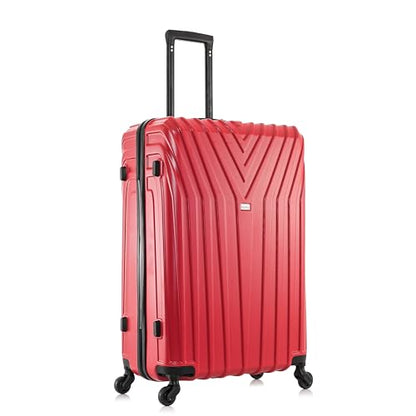 InUSA VASTY 24-Inch Medium Hardside Spinner Luggage Lightweight Red - color: Red, size: 24 Inch