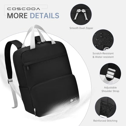 17x10x9 Personal Item Travel Bag 20L Travel Backpack For Women Man - color: Khaki