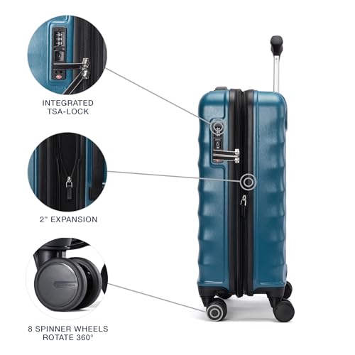 Travelpro Maxlite Air V2 Hardside Expandable Carry-On, Teal, 18-Inch - color: Teal, size: International Carry On 18-Inch