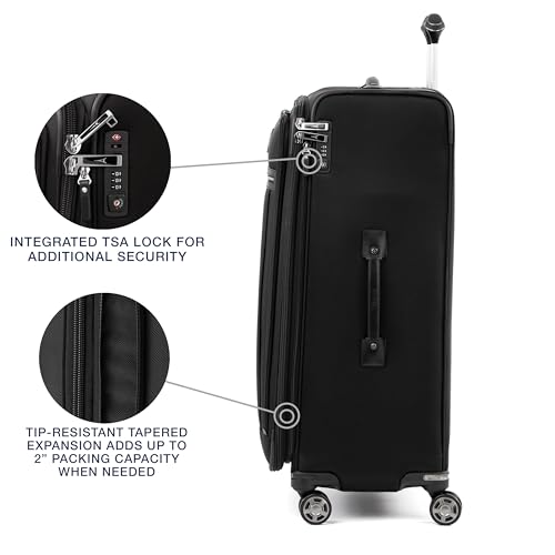 Travelpro Platinum Elite Checked Luggage Spinner, Black, 29-Inch - color: Shadow Black, size: Checked-Large 29-Inch
