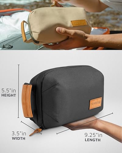 TRIPPED Travel Gear Tech Organizer Pouch for Cables and Accessories - color: Black