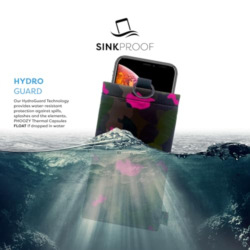 PHOOZY Apollo II Thermal Phone Case with NASA-Derived Technology - Extends Battery Life 4X in Hot or Cold Weather - Military Grade 8-Foot Drop Protection Insulated Pouch - Medium Pink Camo - color: Apollo II Pink Camo, size: MEDIUM