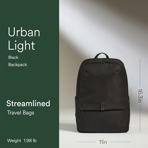 ANTLER Urban Light Backpack, 17L, Laptop Sleeve, Work & Travel Bag, Black - color: Black