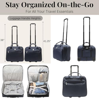 Baggallini Women's 2 Wheel Tote - color: French Navy
