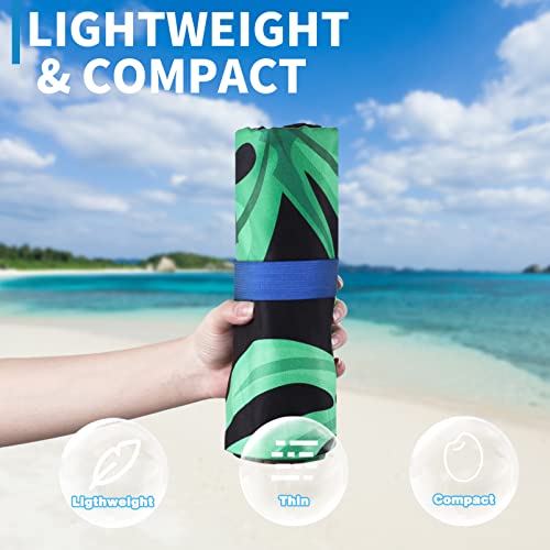 Microfiber Beach Towel Oversized 71x32 Flamingo with Bag 2 Pack - color: 2 Pack Flamingo Toucan