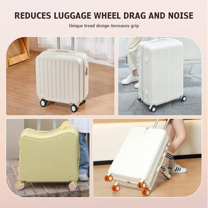 Luggage Wheel Covers Anti Dust & Scratch, For 2-2.4" wheels, Gradient Green - color: Gradient Green